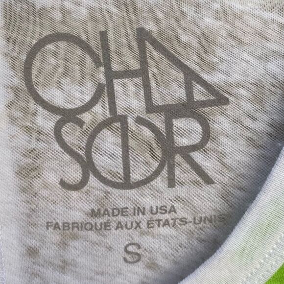 Chaser "Hawaii" White Tropical Racerback Tank Top. So Soft. Size Small. NWT - Picture 2 of 4